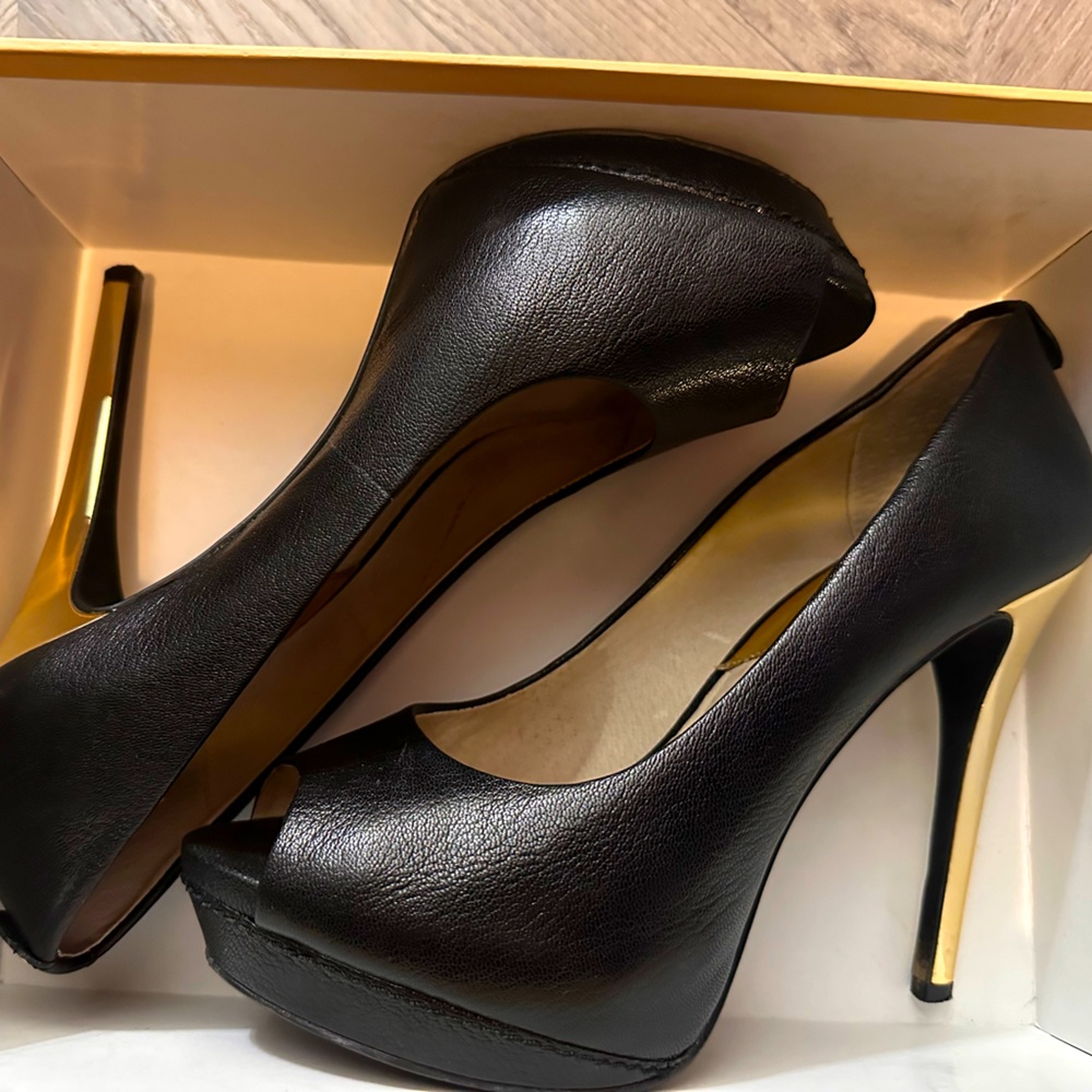 Michael Kors peep toe pumps